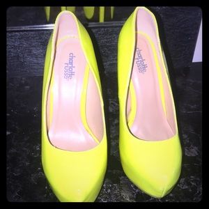 Charlotte Russe neon pumps